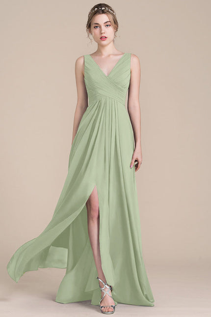 Robe Pastel Rose Demoiselle D'Honneur Élégante - gallery 1