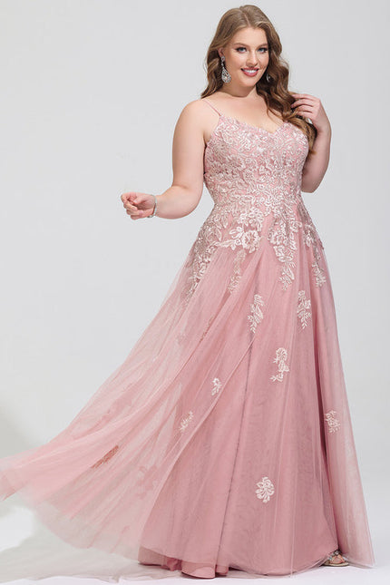 Robe Pastel Rose Longue À Paillettes - gallery 4