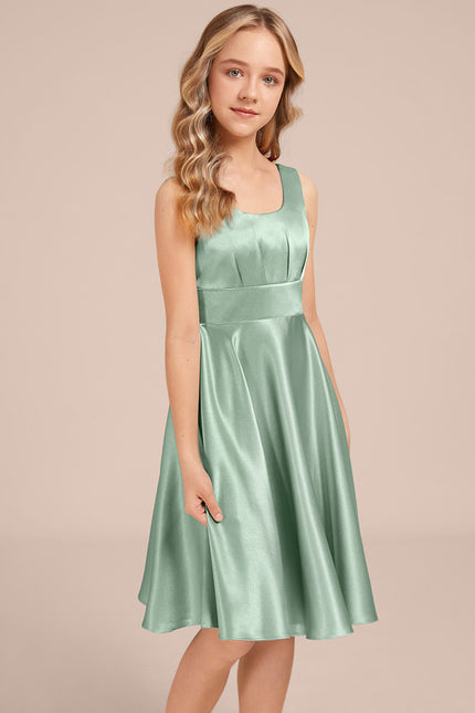 Robe Pastel Demoiselle D'Honneur Vert Menthe - gallery 2