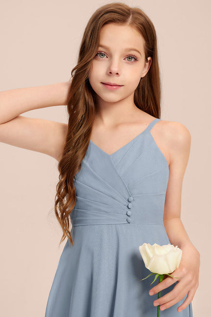 Robe Pastel Verte Col V Longueur Maxi - gallery 4