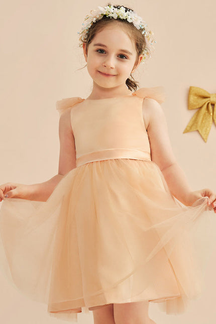 Robe Pastel Rose Demoiselle D'Honneur Tulle - gallery 4