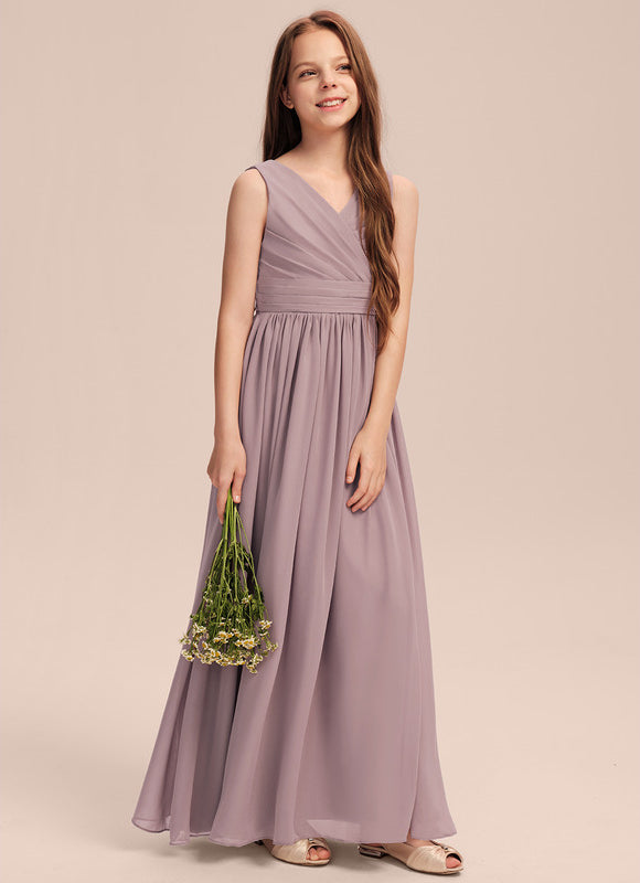 Robe Pastel Demoiselle D'Honneur Mauve - gallery 2