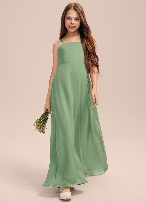 Robe Pastel Verte Trapèze Longueur Maxi - gallery 5
