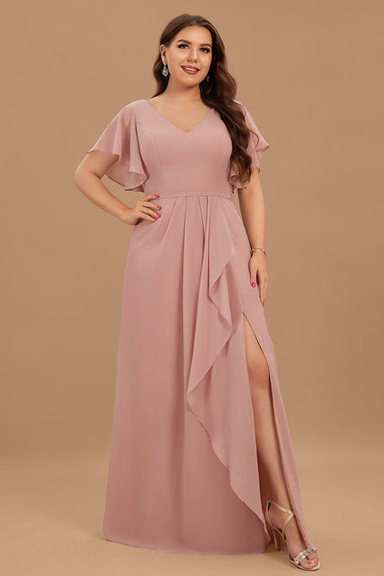 Robe Pastel Rose Demoiselle D'Honneur Élégante - gallery 6