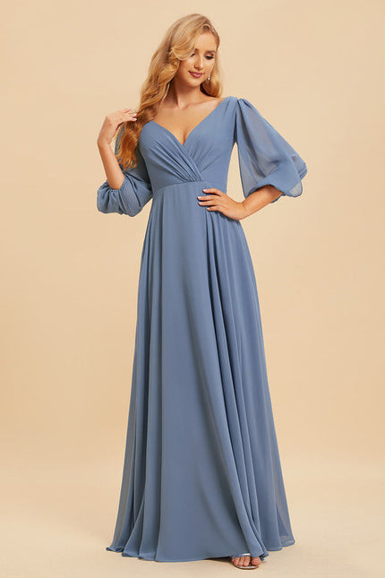 Robe Pastel Rose Demoiselle D'Honneur Élégante - gallery 4