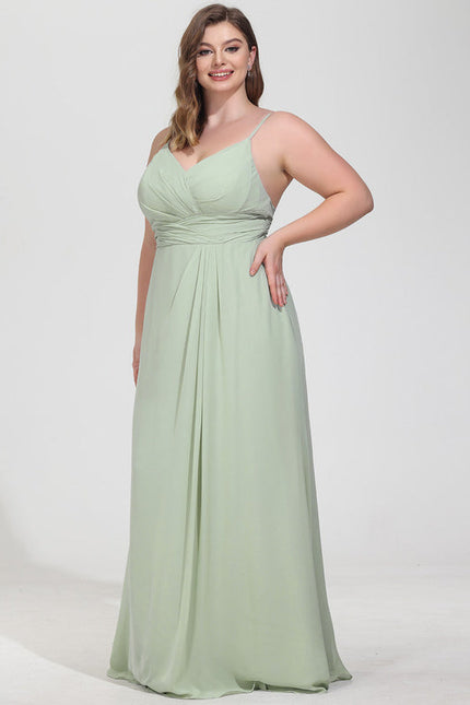 Robe Pastel Vert Sauge Demoiselle D'Honneur Élégante - gallery 7