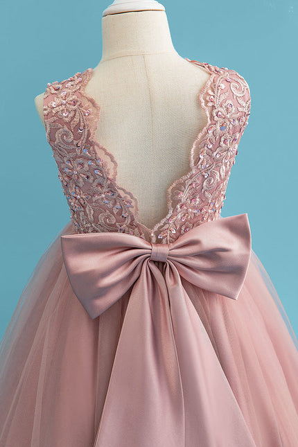 Robe Pastel Rose Demoiselle D'Honneur Élégante - gallery 7