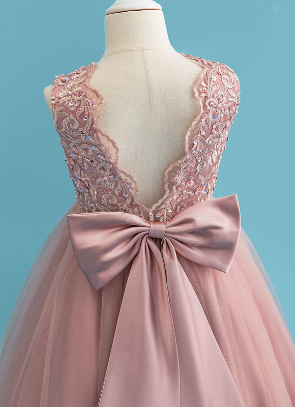 Robe Pastel Rose Demoiselle D'Honneur Élégante - gallery 7