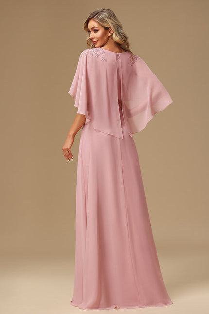 Robe Pastel Rose Demoiselle D'Honneur Élégante - gallery 3