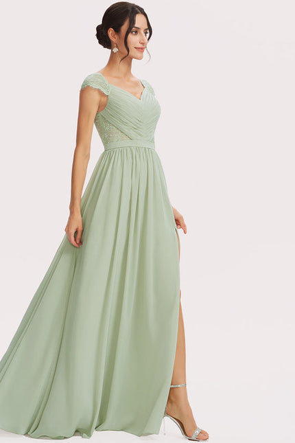 Robe Pastel Rose Demoiselle D'Honneur Élégante - gallery 5