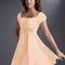 Robe Pastel Pêche Trapèze Col Carré