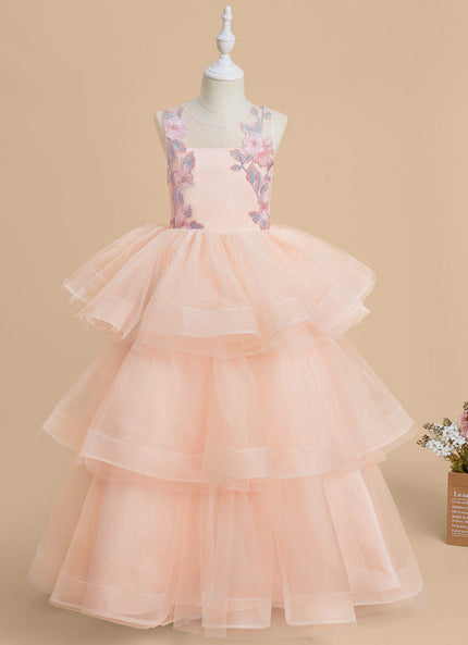 Robe Pastel Rose Princesse Tulle Mariage