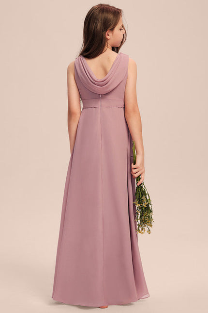 Robe Pastel Verte Col V Longueur Maxi - gallery 5