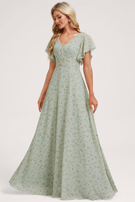 Robe Pastel Rose Demoiselle D'Honneur Élégante - gallery 3
