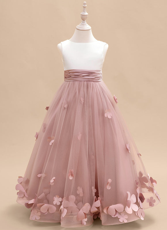 Robe Pastel Rose Fille Mariage Florale - gallery 1