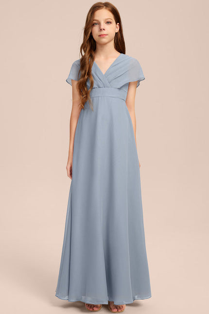 Robe Pastel Verte Col V Longueur Maxi - gallery 6