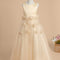 Robe Pastel Jaune Trapèze Fille Mariage