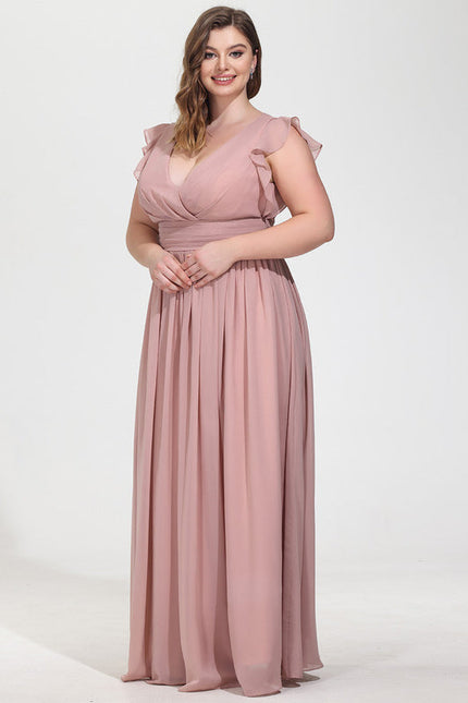Robe Pastel Vert Poudré Demoiselle D'Honneur Élégante - gallery 9