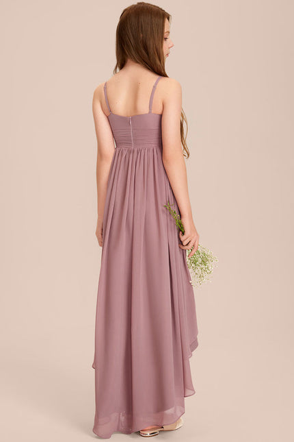 Robe Pastel Vert Mousseline Demoiselle D'Honneur - gallery 3