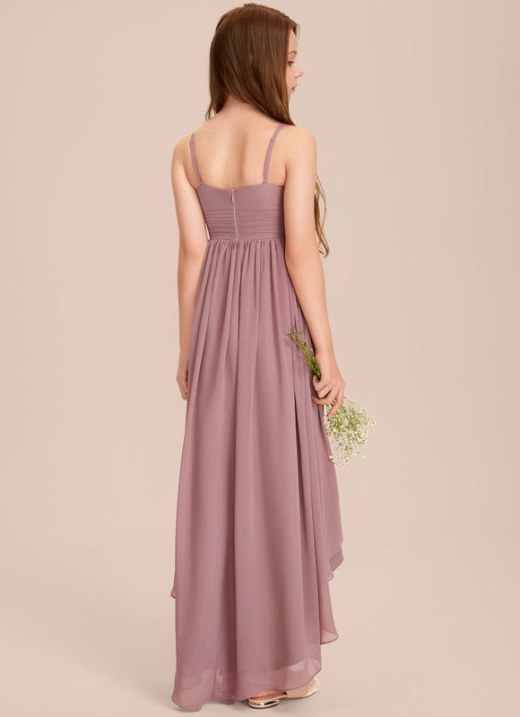 Robe Pastel Vert Mousseline Demoiselle D'Honneur - gallery 3