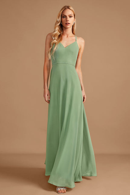 Robe Demoiselle D'Honneur Vert Pastel
