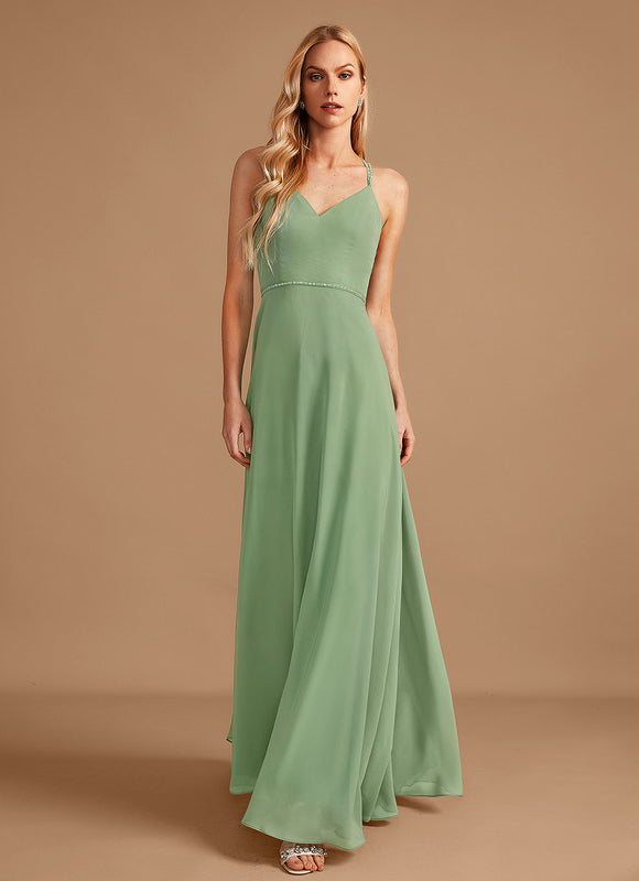 Robe Demoiselle D'Honneur Vert Pastel