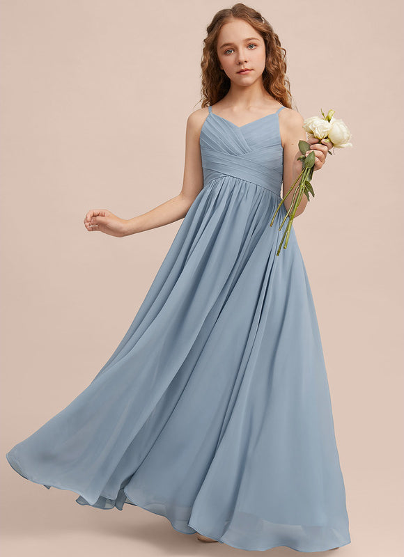 Robe Pastel Verte Col V Longueur Maxi - gallery 5