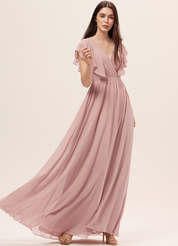 Robe Pastel Demoiselle D'Honneur Bleu Clair - gallery 2