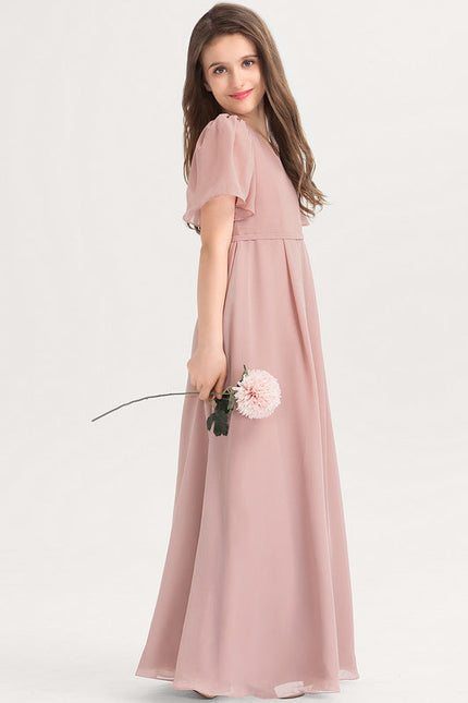Robe Pastel Verte Col V Longueur Maxi - gallery 2