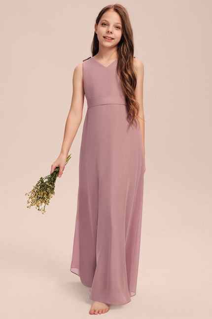 Robe Pastel Verte Col V Longueur Maxi - gallery 4