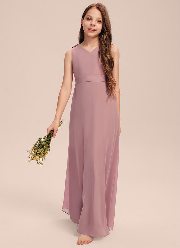 Robe Pastel Verte Col V Longueur Maxi - gallery 4