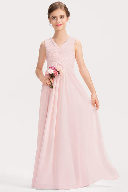 Robe Pastel Verte Col V Longueur Maxi - gallery 4