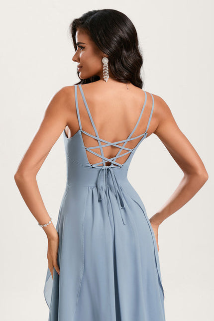 Robe Pastel Rose Demoiselle D'Honneur Élégante - gallery 6