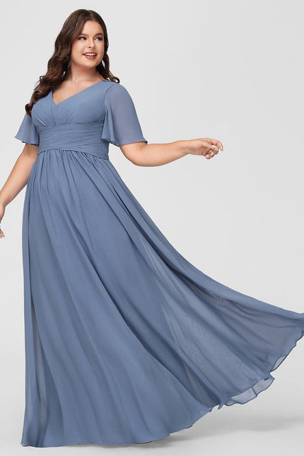Robe Pastel Rose Demoiselle D'Honneur Élégante - gallery 4