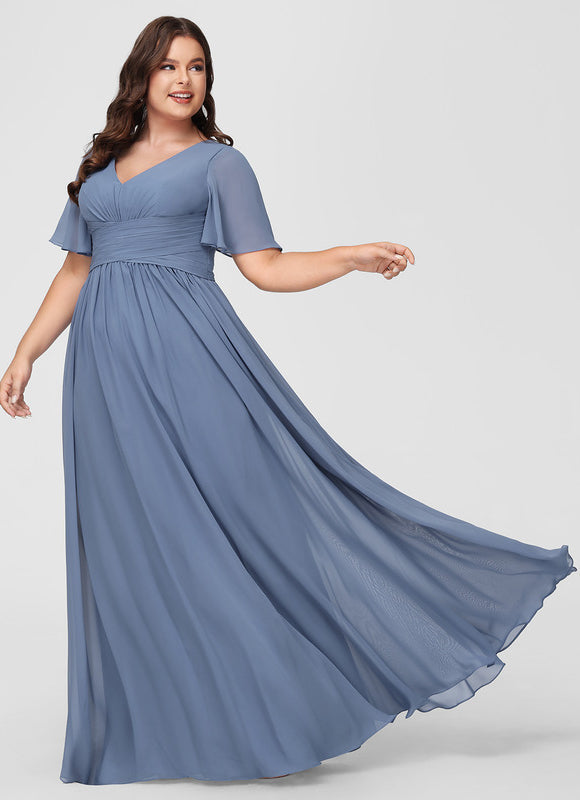 Robe Pastel Rose Demoiselle D'Honneur Élégante - gallery 4