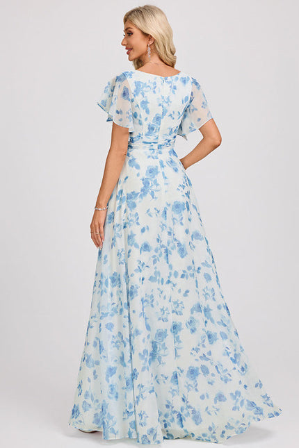 Robe Pastel Rose Demoiselle D'Honneur Élégante - gallery 5