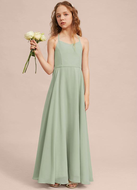 Robe Pastel Verte Col V Longueur Maxi - gallery 5