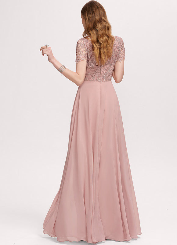 Robe Pastel Rose Demoiselle D'Honneur Élégante - gallery 4