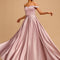 Robe Pastel Lilas Trapèze Satin Longueur Ras Du Sol