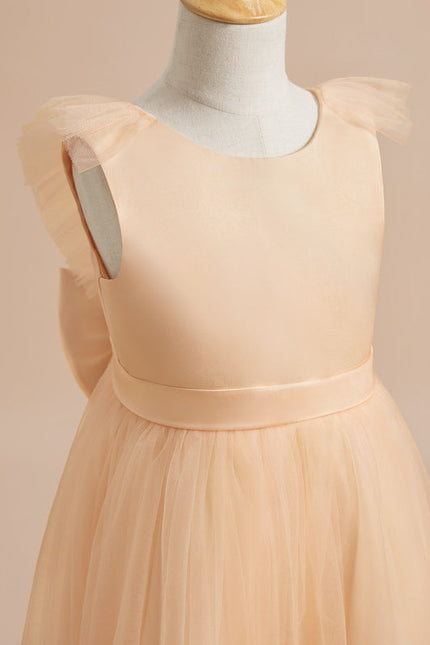Robe Pastel Rose Demoiselle D'Honneur Tulle - gallery 9