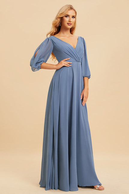 Robe Pastel Rose Demoiselle D'Honneur Élégante - gallery 2