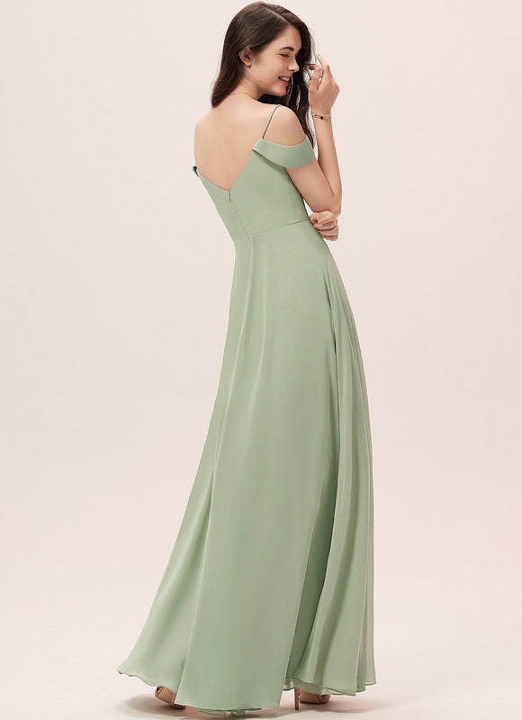 Robe Pastel Demoiselle D'Honneur Bleu Clair - gallery 1
