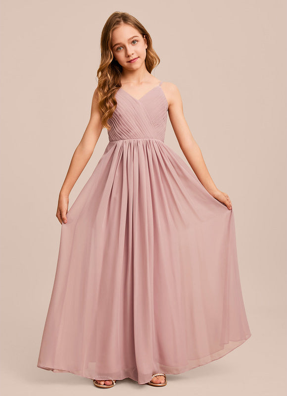 Robe Pastel Verte Col V Longueur Maxi - gallery 1