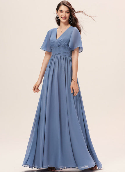 Robe Pastel Rose Demoiselle D'Honneur Élégante