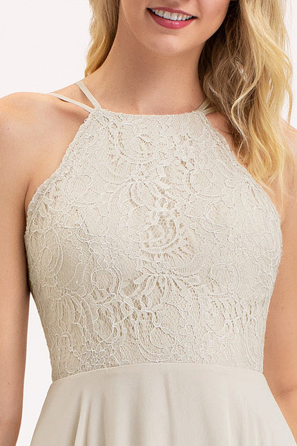 Robe Pastel Rose Demoiselle D'Honneur Élégante - gallery 2