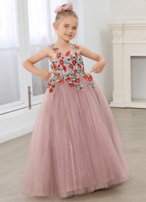 Robe Pastel Rose Col Carré Élégante - gallery 4