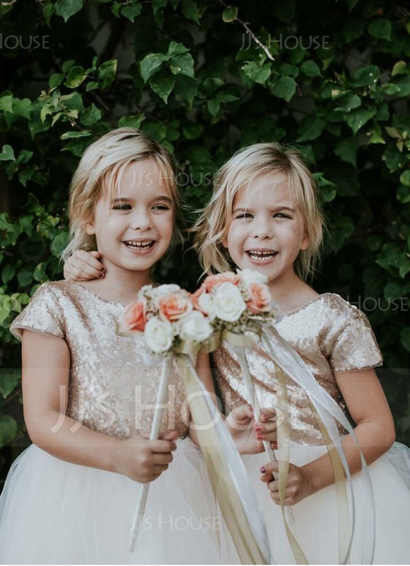 Robe Pastel Crème Trapèze Mariage Fille - gallery 5